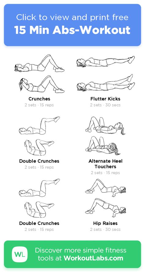 Min Abs Workout Free Workout By Workoutlabs Fit Artofit