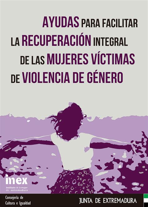 Cartel Ayudas Para Facilitar La Recuperación Integral De Las Mujeres