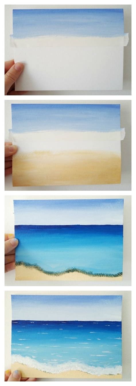 30 Easy Beach Painting Ideas Hm Art Beach Scene Painting