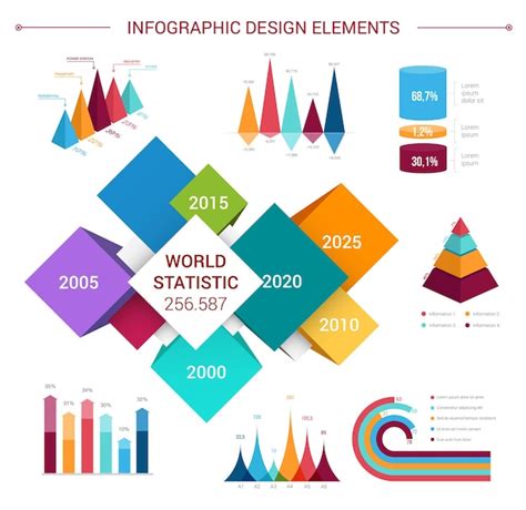 Premium Vector Vector Flat Infographics Elements Template