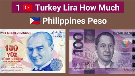 Turkey Currency To Philippines Peso Turkish Lira To Ph Peso How Much