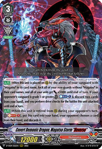 Covert Demonic Dragon, Magatsu Storm "Яeverse" | Cardfight!! Vanguard ...