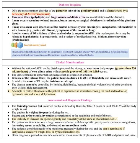 Endocrine Disorders Diabetes Insipidus SIADH Addison Disease Cushing