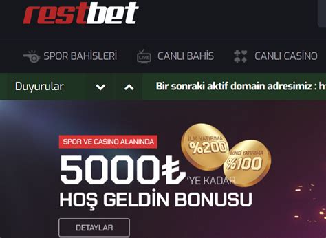 Restbet Canlı Bahis Bürosu Restbet Giriş