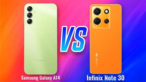 14k Samsung Galaxy A14 5g Vs ⚡ Infinix Note 30 5g Full Specifications