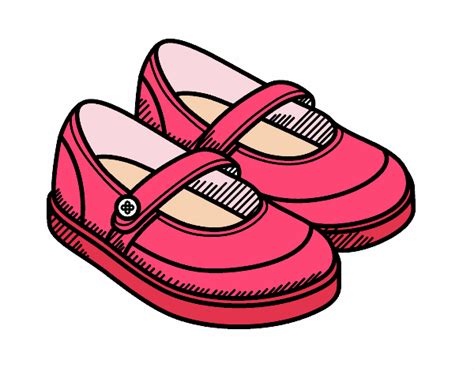 Dibujo de Zapatos de niña pintado por en Dibujos net el día 04 03 20 a