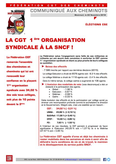 La CGT 1ère organisation syndicale à la SNCF PCF fr