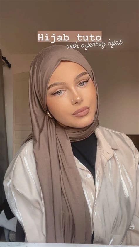 Ensyaafa On Instagram Tutorial Hijab With A Jersey Hijab He Won’t Move For The Day 🤍