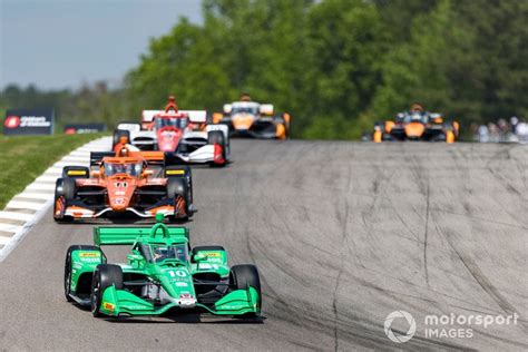 Indycar Barber Mclaughlin Beats Power In Sprint To Finish For Penske