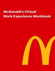 Developing Employability Skills With Mcdonald S Virtual Work Course Hero