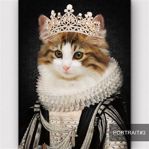 Custom Pet Portrait Renaissance Pet Portrait Regal Pet Portrait Royal