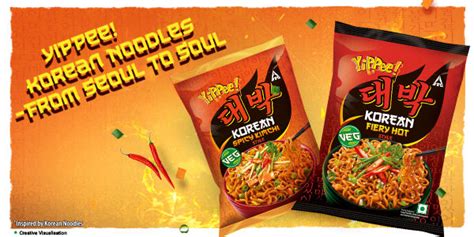 Buy Sunfeast Yippee Korean Spicy Kimchi Style Veg Noodles Online At