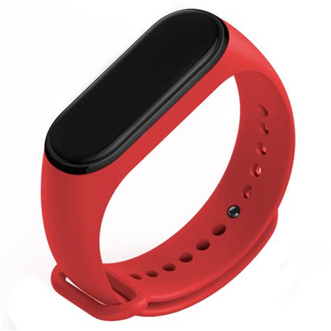 PASEK OPASKA JEDNOLITA Do XIAOMI MI BAND 3 4 Czerwony Chronsmarta