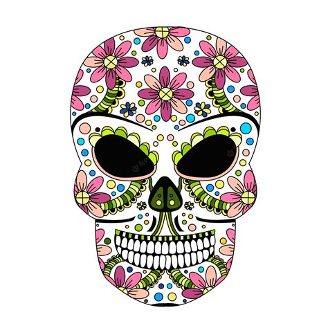 Premium Vector Ornate Skull Style Zentangl Doodle