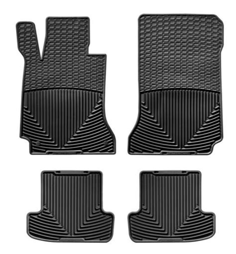 Weathertech All Weather 1st And 2nd Row Black Floor Mats 2012 2015 Mercedes Benz C Class