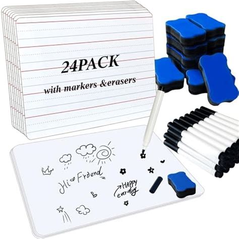 Amazon Pack Dry Erase Boards X Double Sided Easel Small