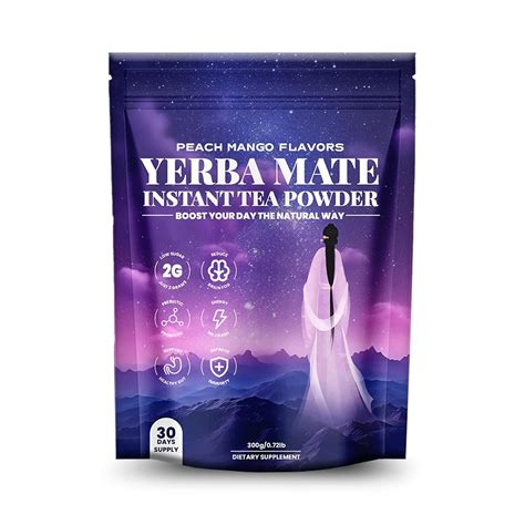 Amazon.com: Yerba Mate Instant Tea Powder, Yerba Mate Peach Mango
