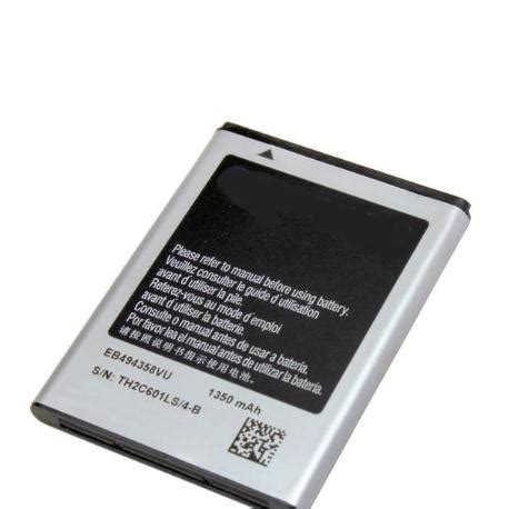 Batería Eb494358Vu para Samsung S5660 Galaxy Gio S5830 Galaxy Ace