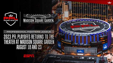 2023 Pfl Playoffs Returns To The Theater At Madison Square Garden