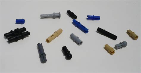 New Lego Technic Axle Pin Without Friction Ridges Lengthwise Tan