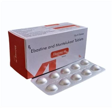 Ebimeg M Ebastine And Montelukast Sodium Tablets 10 Mg At 273 Box In