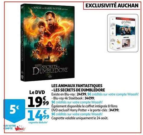 Promo Les Animaux Fantastiques Les Secrets De Dumbledore Chez Auchan