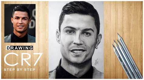 Drawing Cristiano Ronaldo (CR7) With Pencil || How To Draw hyper ...