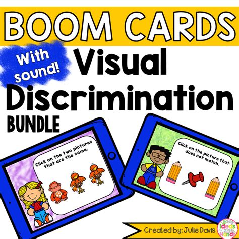 Visual Discrimination Matching Digital Boom Cards Bundle Big Ideas