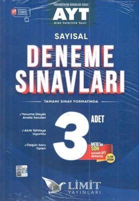 AYT 1 Dönem Sayısal 3 lü Deneme Kolektif Fiyat Satın Al D R