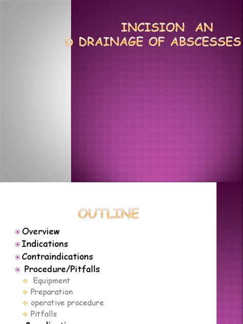 Incision and Drainage of Abscesses | PDF | Wound | Medical Specialties