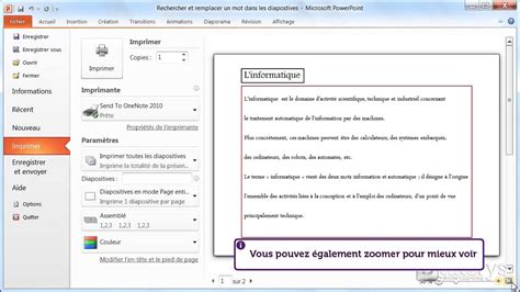 Comment Faire Un Aper U Avant Impression Avec Powerpoint Youtube