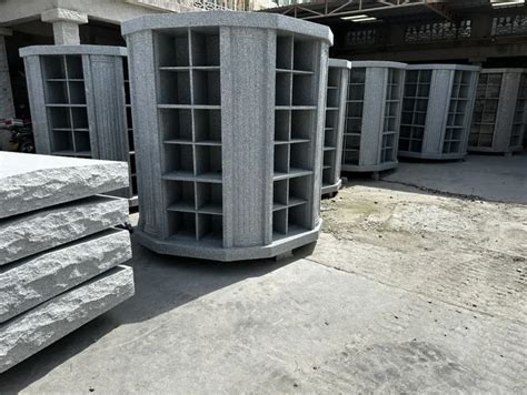 Assembled Nature Black Granite Columbarium For Tombstone Ceremony