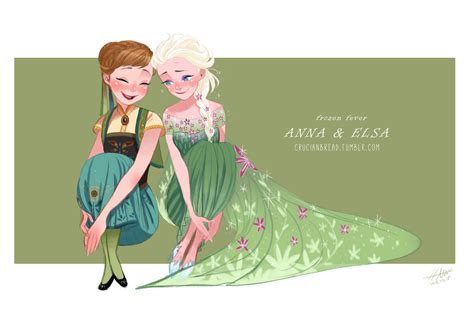 Anna And Elsa Frozen Fever Fan Art Fanpop