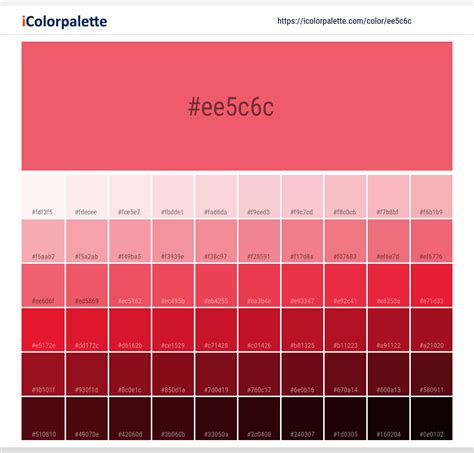 Pantone Tcx Calypso Coral Color Hex Color Code Ee C C