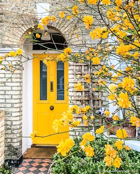 Pin By Callie Carver On Beautiful OUTDOOR Spaces Yellow Front Doors