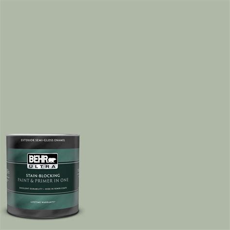 Behr Ultra Qt N Jojoba Semi Gloss Enamel Exterior Paint And