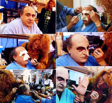 Danny Devito, behind the scenes, as Penguin in the movie Batman Returns ...