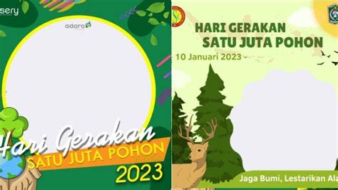 Link Twibbon Hari Gerakan Satu Juta Pohon Lengkap Dengan Cara