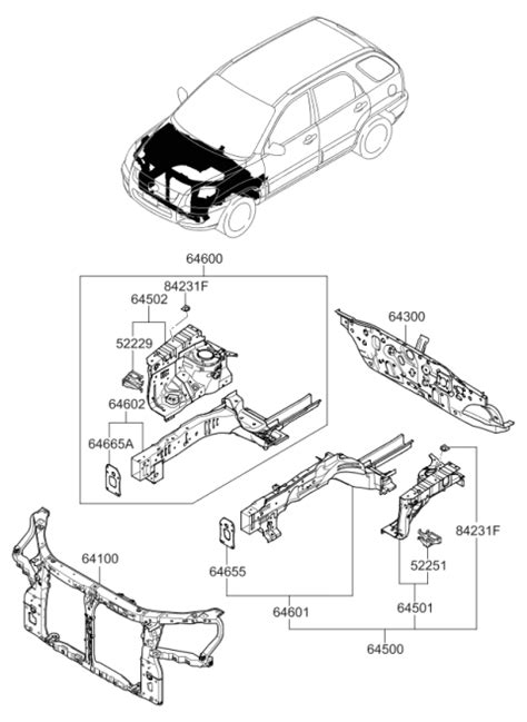 643001F011 Genuine Kia Panel Complete Dash