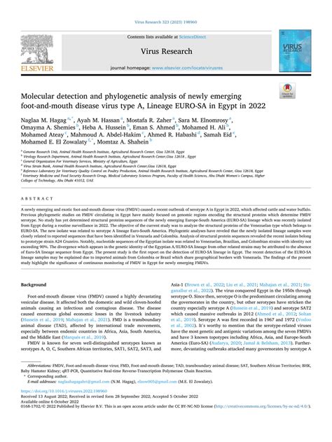 PDF Molecular Detection And Phylogenetic Analysis Of Newly Emerging