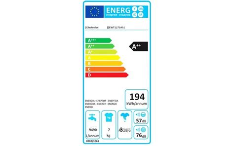 Electrolux Ewt As Fiche Technique Prix Et Avis