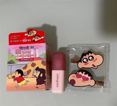 Colorgram X Shinchan Nude Blur Tint Shade 07 Geek Rose Beauty Personal Care Face Makeup