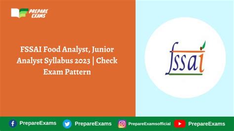 Fssai Food Analyst Junior Analyst Syllabus Check Exam Pattern