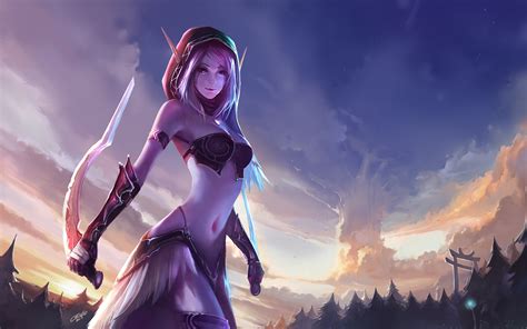 Wallpaper Digital Art Video Games Fantasy Art Anime World Of Warcraft Elves Chenbo