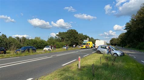 File Op N35 Tussen Nijverdal En Haarle Na Ongeluk Met Meerdere Autos