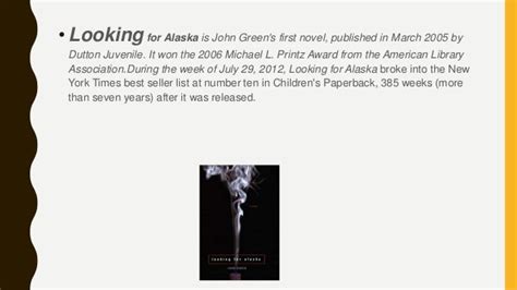 Looking For Alaska John Green Book Summary Looking For Alaska John Green John Green First