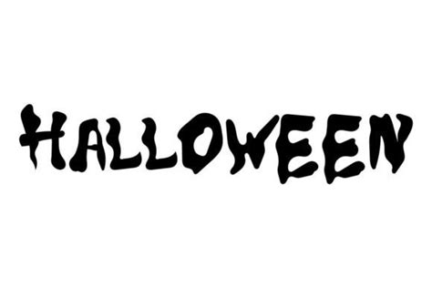 Halloween Scary Lettering Version 2 Graphic by Duzzi Art · Creative Fabrica