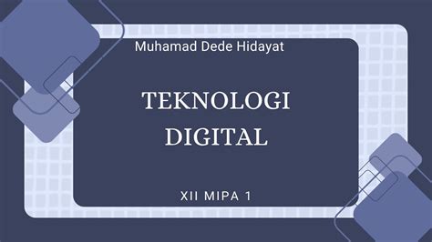 Teknologi Digital Fisika Kelas 12 YouTube