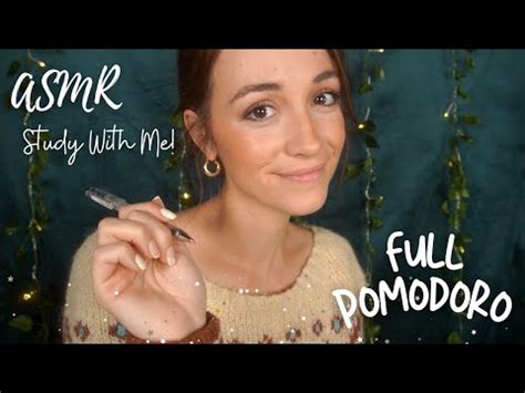 Asmr Full Pomodoro Session With Timer Breaks Study With Me