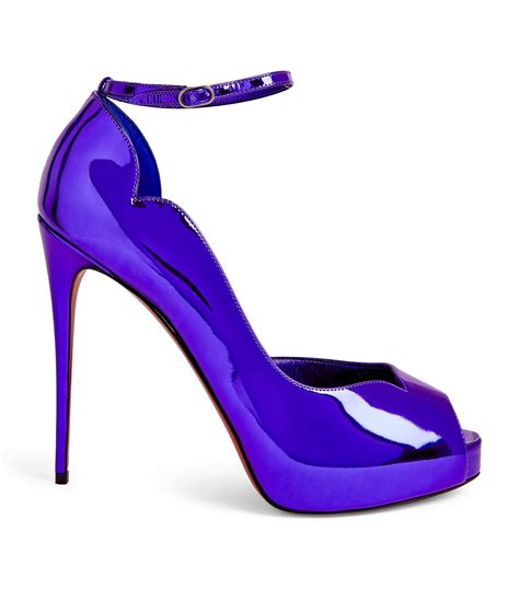 Christian Louboutin Blue Hot Chick Alta Patent Leather Pumps